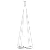 vidaXL Kegelkerstboom 310 LED's 100x300 cm koudwit