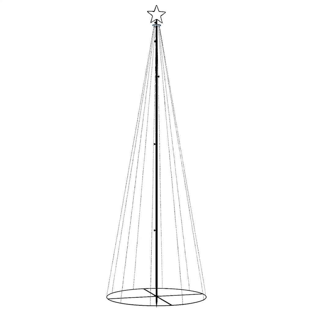 vidaXL Kegelkerstboom 310 LED's 100x300 cm koudwit