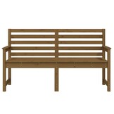 vidaXL Tuinbank 159,5x48x91,5 cm massief grenenhout honingbruin