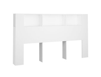 vidaXL Hoofdbordkast 180x18,5x104,5 cm wit