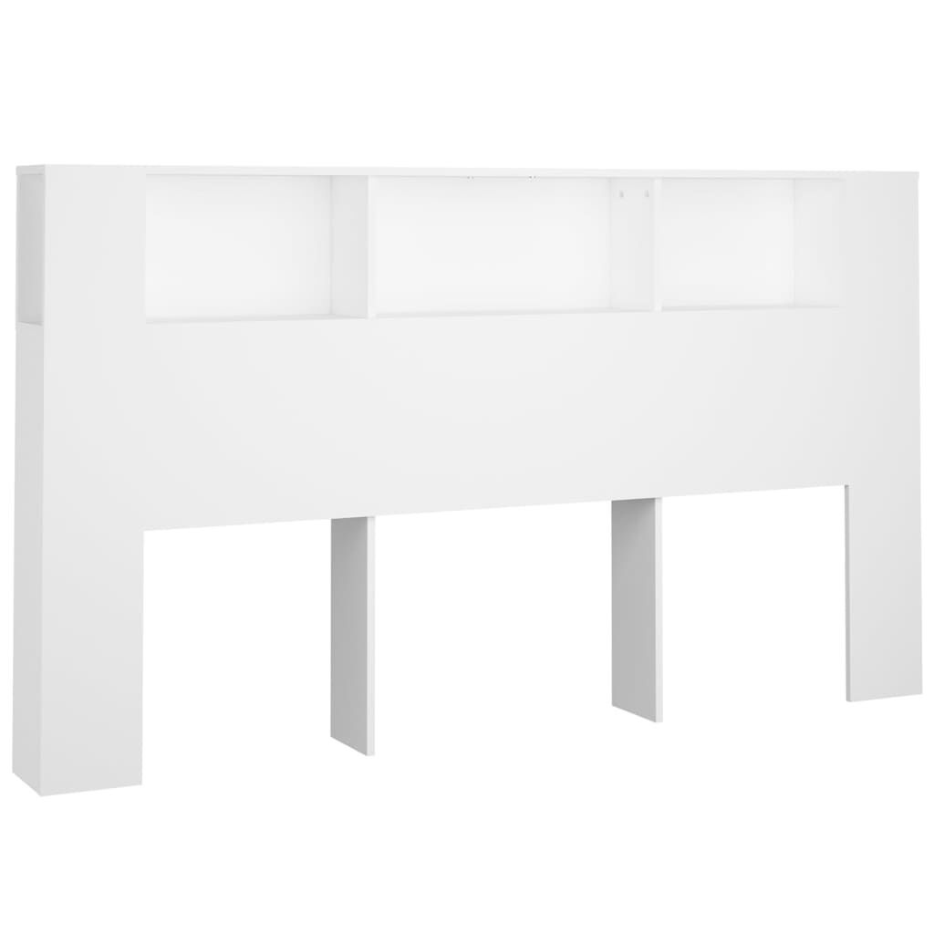 vidaXL Hoofdbordkast 180x18,5x104,5 cm wit