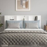 vidaXL Hoofdbordkast 180x18,5x104,5 cm wit