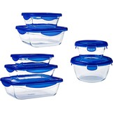 Pyrex Voedselcontainer van Glas, Transparant - 42% Korting