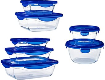Pyrex Voedselcontainer van Glas, Transparant - 42% Korting