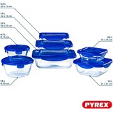 Pyrex Voedselcontainer van Glas, Transparant - 42% Korting