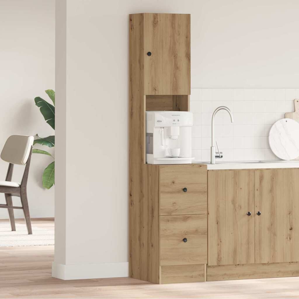 vidaXL Keukenbuffet Artisan Eiken 32 x 50 x 180 cm