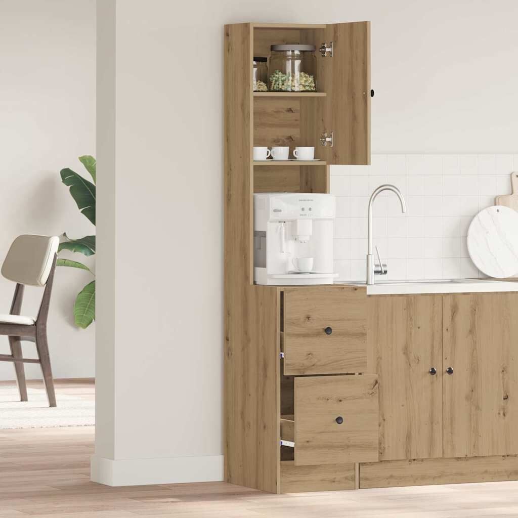 vidaXL Keukenbuffet Artisan Eiken 32 x 50 x 180 cm