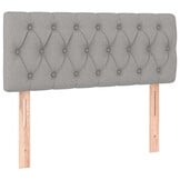 vidaXL Hoofdbord Lichtgrijs Stof 90x7x78/88 cm - 54% Korting