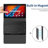 Zwarte PU Lederen Toetsenbord Hoes voor Lenovo Tab M10 3rd Gen 10.1 - 47% Korting