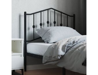 Hoofdbord Metaal Zwart 90cm - 33% Korting