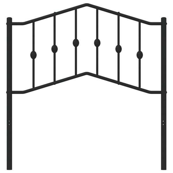 Hoofdbord Metaal Zwart 90cm - 33% Korting
