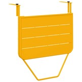 vidaXL Hangende Balkon Tafel Geel 60 x 39 x 65 cm Staal