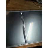 vidaXL Whiteboard magnetisch 100x50x1,7 cm aluminium