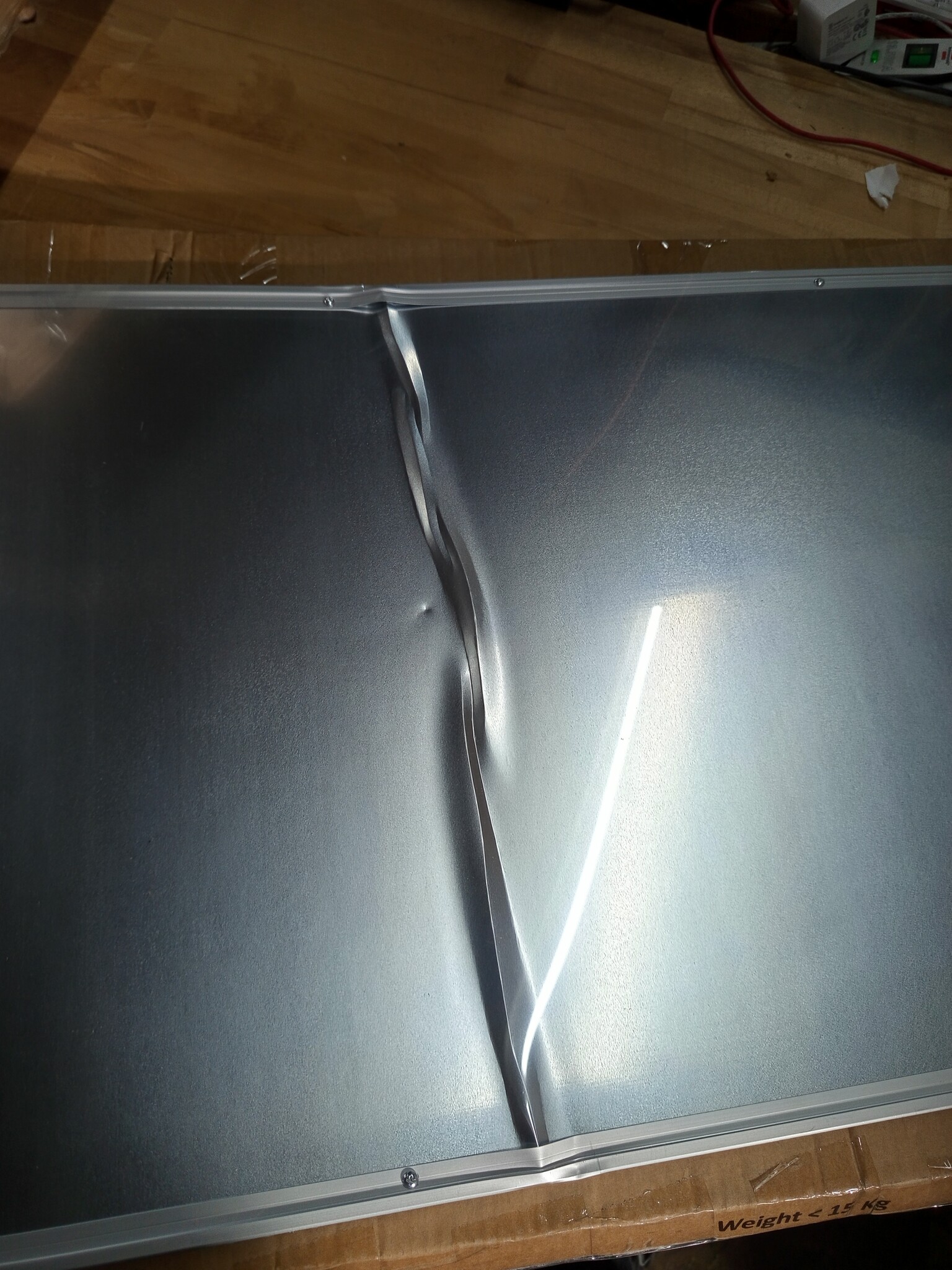 vidaXL Whiteboard magnetisch 100x50x1,7 cm aluminium