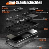 Telefoonhoesje Samsung Galaxy S25 Zwart - Stootvast met Ring & Cameralensbescherming (45% Korting)