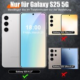 Telefoonhoesje Samsung Galaxy S25 Zwart - Stootvast met Ring & Cameralensbescherming (45% Korting)