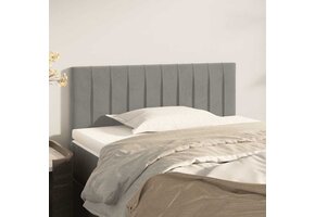 Hoofdbord Fluweel Lichtgrijs 100x5x78/88 cm (39% korting)