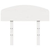 Hoofdbord Massief Grenenhout Wit 100 cm - 52% Korting