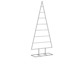 Moderne Metalen Kerstboom 180cm Zwart - 41% Korting