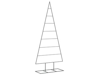 Moderne Metalen Kerstboom Decoratie 180cm Zwart - 56% Korting