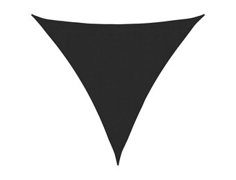 vidaXL Zonnezeil 160 g/m² 3x3x3 m HDPE zwart