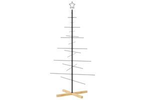 Metalen Kerstboom Decoratie 150 cm Zwart (39% Korting)