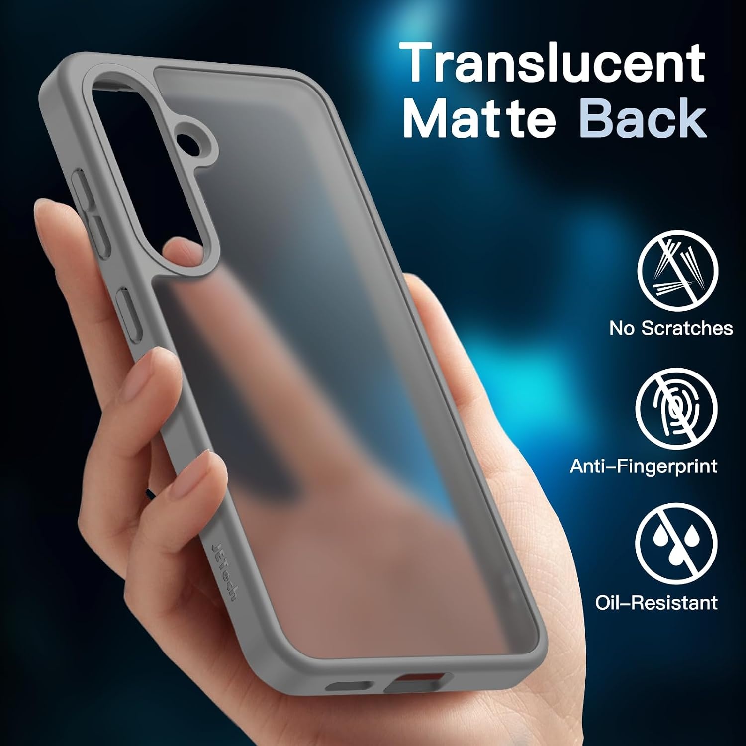 Telefoonhoesje Samsung Galaxy S25+ 5G: 5-in-1 Bundel met Screen Protector & Camera Lens Beschermer - Silver Shadow (48% Korting)