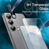 Telefoonhoesje Samsung Galaxy S25+ 5G: 5-in-1 Bundel met Screen Protector & Camera Lens Beschermer - Silver Shadow (48% Korting)