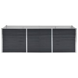 vidaXL Plantenbak verhoogd 240x80x77 cm gegalvaniseerd staal antraciet