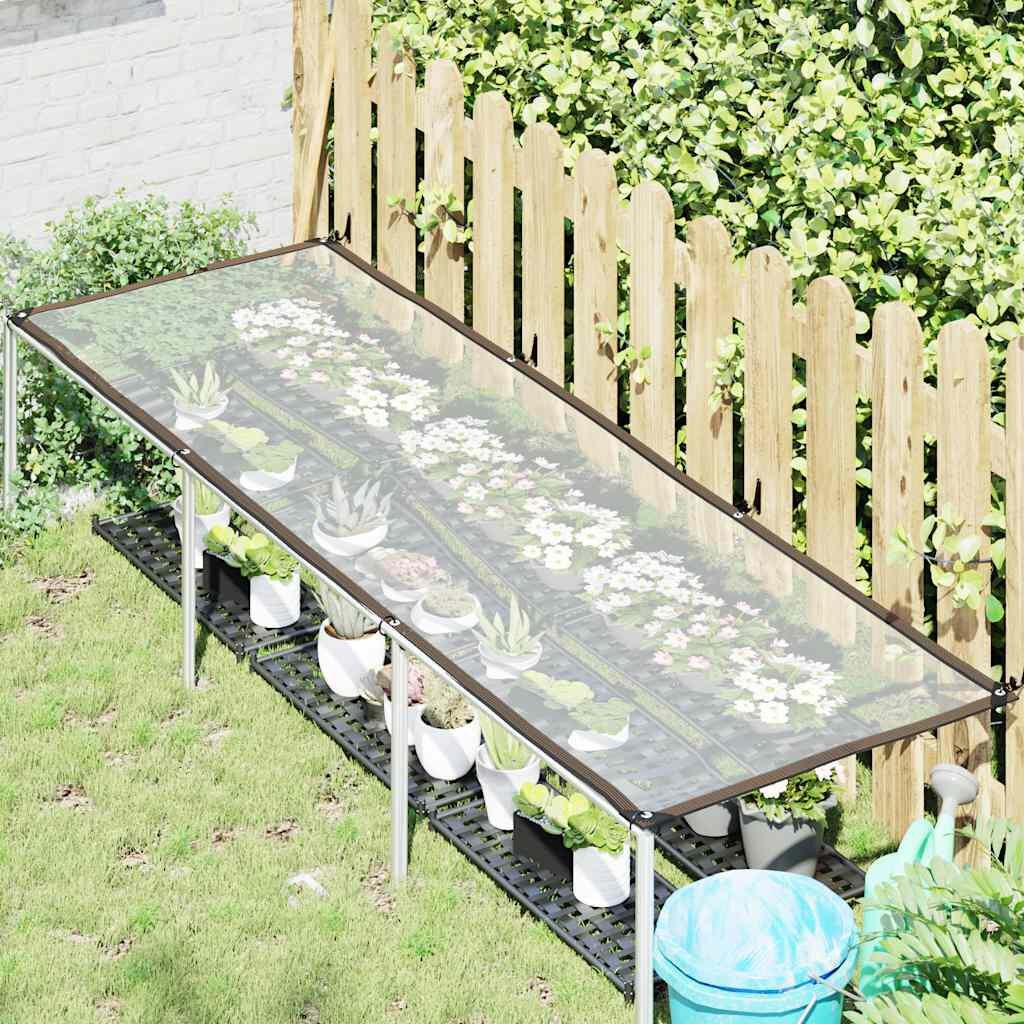 vidaXL Plantenafdekking met zeilringen 1x3 m polyethyleen