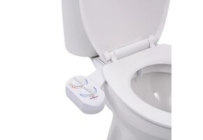 Bidet Toiletbril Aansluiting Warm/Koud Water - Enkel Mondstuk - 34% Korting