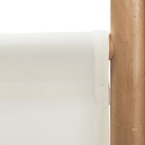 vidaXL Kamerscherm 5-panelen inklapbaar 200 cm bamboe en canvas