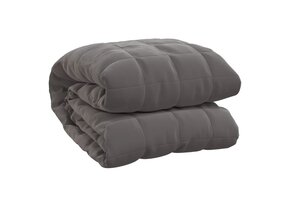 VidaXL Verzwaringsdeken Grijs 200x220 cm 9 kg - 41% Korting