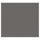 vidaXL Verzwaringsdeken 200x220 cm 9 kg stof grijs