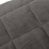 vidaXL Verzwaringsdeken 200x220 cm 9 kg stof grijs