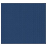 vidaXL Verzwaringsdeken 220x235 cm 11 kg stof blauw