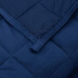 vidaXL Verzwaringsdeken 220x235 cm 11 kg stof blauw