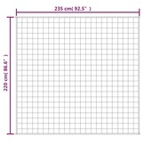vidaXL Verzwaringsdeken 220x235 cm 11 kg stof blauw