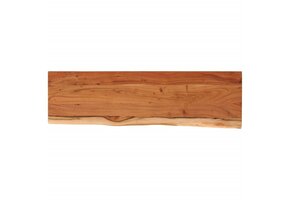 Acaciahouten Wandschap met Natuurlijke Rand - 100x30 cm - 40% Korting