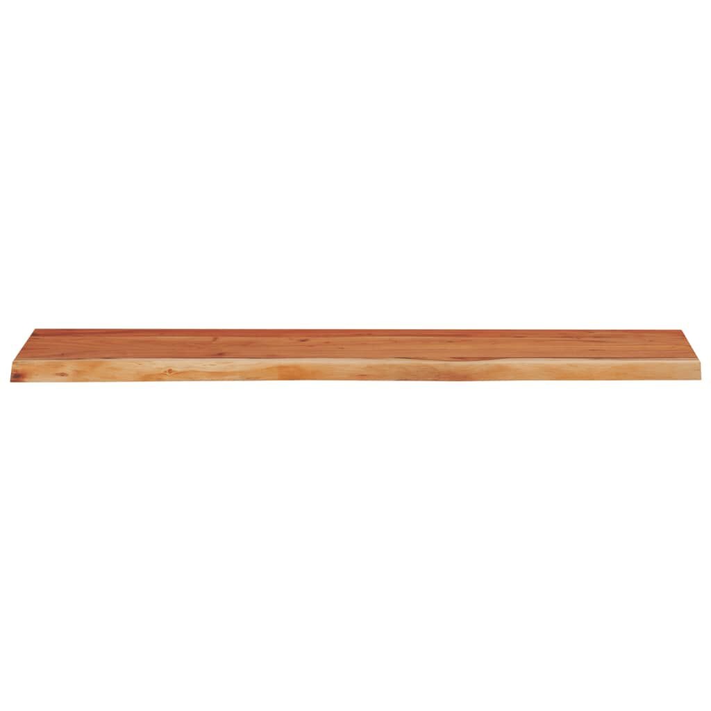 vidaXL Wandschap rechthoekig natuurlijke rand 100x30x3,8 cm acaciahout
