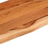vidaXL Wandschap rechthoekig natuurlijke rand 100x30x3,8 cm acaciahout