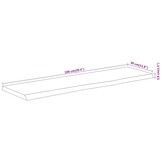 vidaXL Wandschap rechthoekig natuurlijke rand 100x30x3,8 cm acaciahout