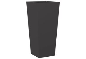 Zwarte Stalen Plantenbak 35x35x75 cm - 29% Korting