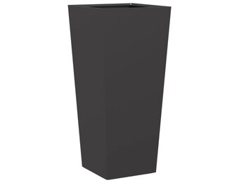 vidaXL Plantenbak 35x35x75 cm staal zwart