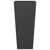 vidaXL Plantenbak 35x35x75 cm staal zwart