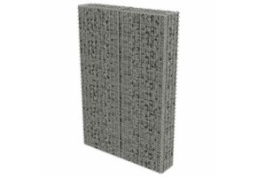 VidaXL Schanskorfmuur met Deksel - 100x20x150 cm Staal (34% Korting)