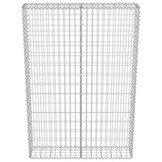 vidaXL Schanskorfmuur met deksels 100x20x150 cm gegalvaniseerd staal