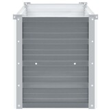vidaXL Plantenbak verhoogd 100x40x45 cm gegalvaniseerd staal grijs