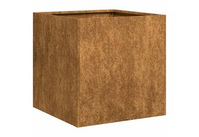 VidaXL Plantenbak Staal Roestig 40x40x40 cm - 34% Korting!