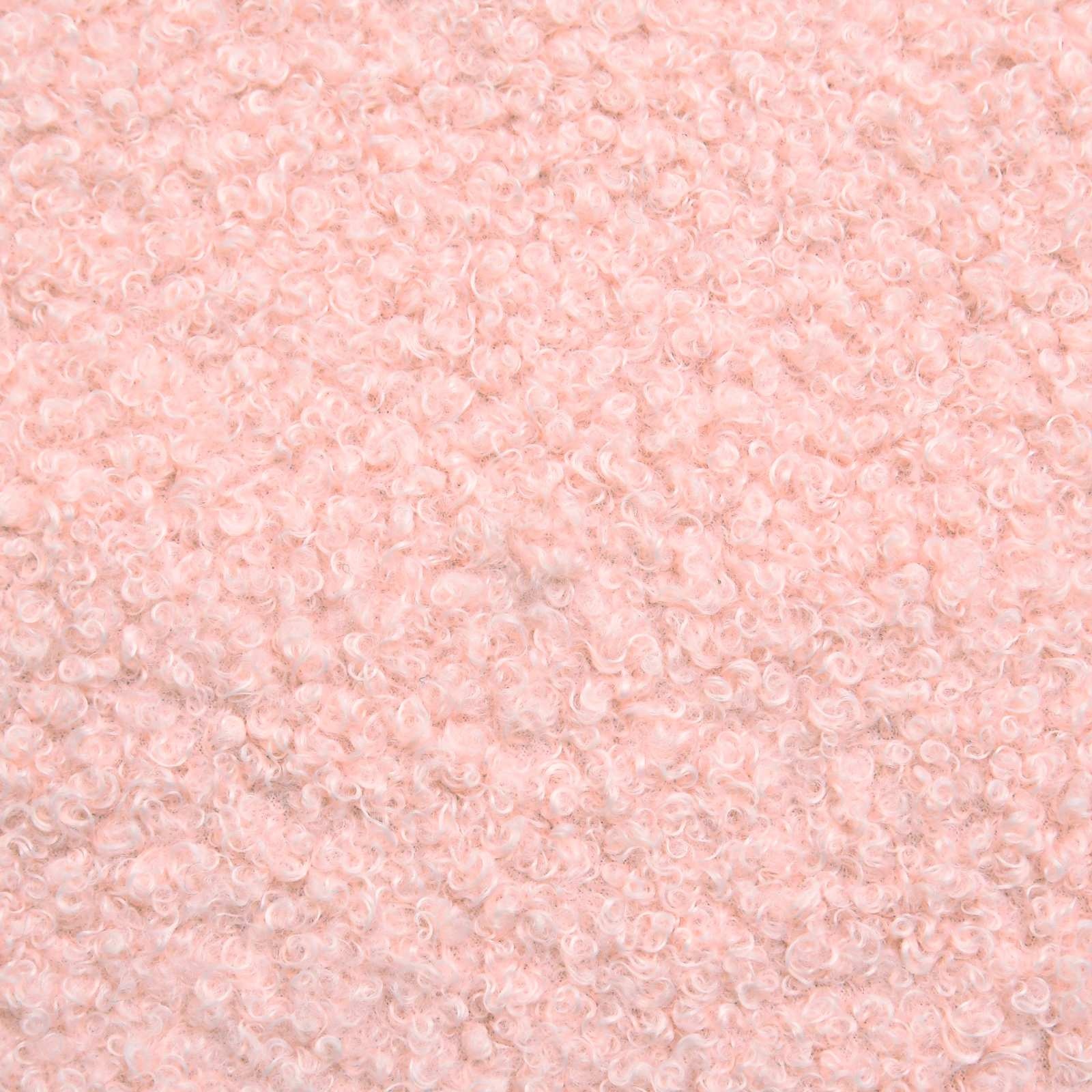 vidaXL Bedframe voor kinderen met hoofdbord Roze 90 x 190 cm Bouclé